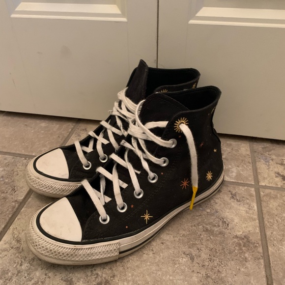 Converse Shoes - Converse | Celestial Black High-Top Sneakers